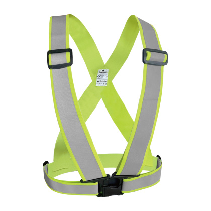 Reflexní šle elastické - žluté - reflexní pruh 35 cm - splňují normu EN 17353